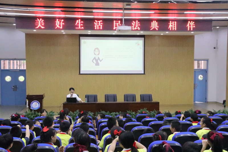 吴华萍律师走进武陵小学用《民法典》护航祖国的花朵